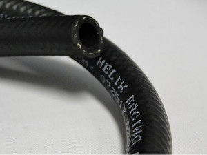 Helix Racing Fuel Line 140-4625 OE BLACK FI; For Powersport Applications; 25 Foot Length; 1/4 Inch Inner Diameter; Black; Rubber; Meets SAE 30R9