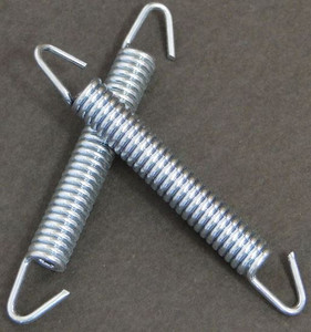 Helix Racing Exhaust Spring 495-9002 90 Millimeter Length; Zinc Plated Steel; With Swivel Hook; Set Of 2