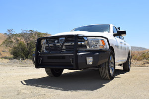 Steelcraft Bumper AL60-12250 Elevation; One Piece Design; Direct Fit; Mounting Hardware Included; With Grille Guard; With Punch Plate Grille; Without Winch Mount; Center Slot Holds Two 20 Inch Light Bars; Retain Factory Tow Hooks; With D-Ring Mounts