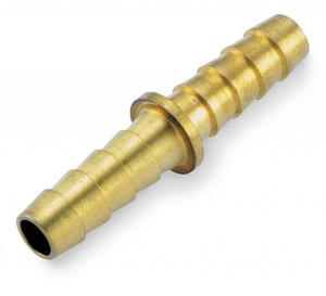Helix Racing Coupler Fitting 052-0450 5/16 Inch Hose Barb; Straight; Without O-Ring; Without Jam Nut; Brass; Single