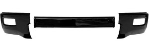 Fits 2014-2015 Chevrolet Silverado 1500 eCoological Bumper Cover BK0301 BumperShellz; Plain; With Light Cutouts; ABS Plastics; Gloss Black