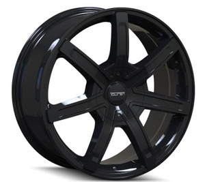 Touren Wheels Wheel 3265-8869B TR65; 18 Inch Diameter x 8 Inch Width; 60 Degree Conical Seat Lug; 35 Millimeter Offset; 5.88 Inch Backspacing; 71.50 Millimeter Center Bore; 7 Spoke; 1 Piece Cast Aluminum Construction; Black; 2000 Pound Load Capacity