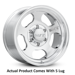 Mickey Thompson Wheel Wheel 274622 Canyon; 15 Inch Diameter x 12 Inch Width; 5 x 114.3 Millimeter/5 x 4.50 Inch Bolt Pattern; -73 Millimeter Offset; 3.6 Inch Backspacing; 60 Degree Conical Seat Lug; 78.11 Millimeter Center Bore; 5 Hole Slot Design