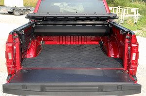 Fits 2023-2025 Toyota Tundra Dee Zee Bed Mat DZ77029 Heavyweight; Direct-Fit; Without Raised Edges; Black; Rubber; X-Pattern; Tailgate Liner/Mat Not Included