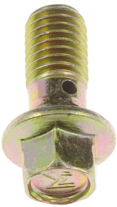 Dorman Banjo Bolt | OE Replacement Gold-Plated Steel Bolt | M10-1.50 Thread | Long Lasting Durability