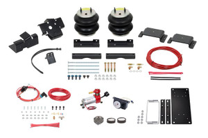 Fits 2014-2024 Ram 2500 Firestone Industrial Helper Spring Kit 2883 All-In One; Air Spring; Analog; Frame Mount; Up To 5000 Pound Leveling Capacity; Adjustable From 5 To 100 PSI; Rubber; With Air Springs/Air Compressor/Air Accessories/Hardware