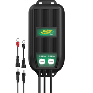 Battery Tender Battery Charger 022-1007-DL-WH WaveCharge Pro; For 12 Volt Batteries; Automotive 2-Bank Charger; AGM/Gel/Flooded Lead-Acid Battery Type; 4 Step Fully Automatic; 20 Amp Charging Current; 12.59 Inch Length X 5.94 Inch Width Battery Tender Battery Charger 022-1007-DL-WH WaveCharge Pro; For 12 Volt Batteries; Automotive 2-Bank Charger; AGM/Gel/Flooded Lead-Acid Battery Type; 4 Step Fully Automatic; 20 Amp Charging Current; 12.59 Inch Length X 5.94 Inch Width