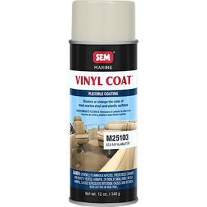 SEM Paint M25103 Vinyl Coat; For Vinyl And Plastic Marine Surfaces; Sea Ray Alabaster; 16 Ounce Aerosol Can SEM Paint M25103 Vinyl Coat; For Vinyl And Plastic Marine Surfaces; Sea Ray Alabaster; 16 Ounce Aerosol Can