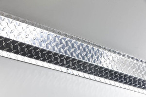 Legend Fleet Door Sill Protector 637-151-1010.LR Diamond Plate; Polished; Aluminum; Top Sill