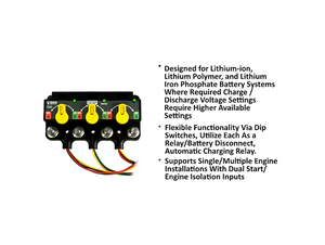 Egis Battery Disconnect Switch 8530-1535 XD Triple - Flex L Series; For Marine Application; 8 To 36 Volt DC; Rotary Switch; 500 Amp; With Knob; 1.3 Amp Off-State Current Draw; 1500 Amp Max Cranking Current Egis Battery Disconnect Switch 8530-1535 XD Triple - Flex L Series; For Marine Application; 8 To 36 Volt DC; Rotary Switch; 500 Amp; With Knob; 1.3 Amp Off-State Current Draw; 1500 Amp Max Cranking Current