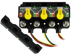Egis Battery Disconnect Switch 8630-2535 XD Triple - Flex L Series; For Marine Application; 8 To 36 Volt DC; Rotary Switch; 500 Amp; With Knob; 1.3 Amp Off-State Current Draw; 1500 Amp Max Cranking Current