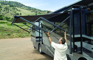 Carefree RV Awning Arm R001091-103-06 Eclipse; For Patio Awnings; For Coaches w/Straight Side; Electric; Satin; Adjustable Pitch; Half Set; Motor Side