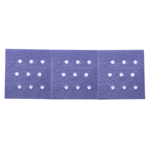 SEM Sandpaper SA1180 Used For Fast Cutting/Long Life/Consistent Finish On All Substrates; Multi-Hole Pattern; Film Backing; 180 Grit; Blue; Velcro Type Attachment; Hand Use/Machine Use; 33.5 Foot Length x 2-3/4 Inch Width