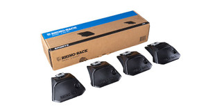 Rhino-Rack USA Roof Rack Mounting Kit RX200-4 Works With Rhino-Rack Vortex Bars And Pioneer Platforms; Black; With Four Legs Rhino-Rack USA Roof Rack Mounting Kit RX200-4 Works With Rhino-Rack Vortex Bars And Pioneer Platforms; Black; With Four Legs