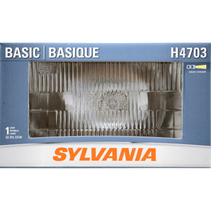 Sylvania Silverstar Headlight Bulb H4703.BX Basic; H4703; Halogen Sealed Beam; 55 Watt; 12.8 Volt; White Beam Color; Single