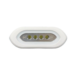 Shadow-Caster LED Lighting Boat Deck Light SCM-SLF4X-GW-WH SCM-SLF4X Series; Interior Flush Mount; 24 Watt; 10 To 30 Volts; 3000 Lumens Output; ; Great White LED Bulb; Clear Glass Lens; White Aluminum Housing; IP67 Waterproof; 1.5 Amp Current Draw Shadow-Caster LED Lighting Boat Deck Light SCM-SLF4X-GW-WH SCM-SLF4X Series; Interior Flush Mount; 24 Watt; 10 To 30 Volts; 3000 Lumens Output; ; Great White LED Bulb; Clear Glass Lens; White Aluminum Housing; IP67 Waterproof; 1.5 Amp Current Draw