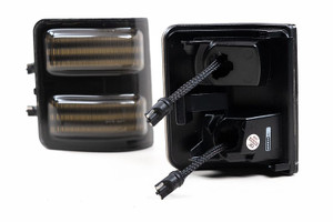 Morimoto Side Marker Light LF7920DS-1 XB; Side Mirror Mount; LED; White/Amber Bulb; Set Of 2; Polycarbonate Lens; Plug And Play Morimoto Side Marker Light LF7920DS-1 XB; Side Mirror Mount; LED; White/Amber Bulb; Set Of 2; Polycarbonate Lens; Plug And Play
