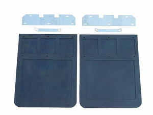 Go Industries Mud Flap 70724 Direct-Fit 12 Inch x 24 Inch; Set Of 2; Flat; Without Logo; Black; Screw On Go Industries Mud Flap 70724 Direct-Fit 12 Inch x 24 Inch; Set Of 2; Flat; Without Logo; Black; Screw On