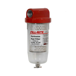 Fill Rite by Tuthill Liquid Transfer Tank Pump Filter F1810PC1 Clear Bowl; Particulate Filter; Used With 1 Inch Pumps; Filters To 10 Microns; 18 Gallons Per Minute; 1 Inch NPT Threads; With Drain Fill Rite by Tuthill Liquid Transfer Tank Pump Filter F1810PC1 Clear Bowl; Particulate Filter; Used With 1 Inch Pumps; Filters To 10 Microns; 18 Gallons Per Minute; 1 Inch NPT Threads; With Drain