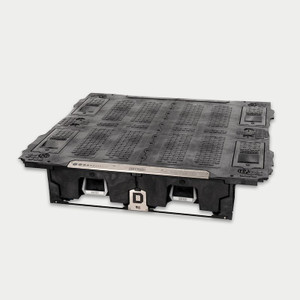 Decked Bed Drawer XF4G Lateral; Two Drawer; Adjustable Compartment; High Density Polyethylene/Aluminum Handle/Steel Subframe; With Four D-Ring Tie Downs And Four Stash Bins; Lock Cylinder Sold Separately