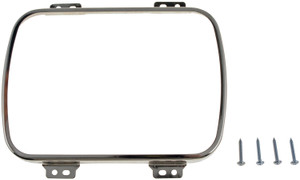 Help! By Dorman Headlight Retaining Ring | Dual Rectangular Lamp | Steel Construction