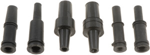 Dorman Vacu-Tite Set of 6 Vacuum Hose Connectors | Straight Connector, Black Vinyl, Durable & Convenient