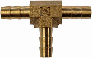 Dorman Gold Brass 1/4 Inch Tee Connector | Safe Fuel Line Connection | Limited Lifetime Warranty