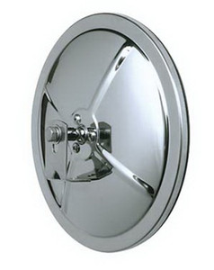 CIPA USA Exterior Mirror 48502 Hot Spot; Blind Spot Mirror; Single; Stainless Steel; Manual; With Brackets; 5 Inch Round Clamp-On CIPA USA Exterior Mirror 48502 Hot Spot; Blind Spot Mirror; Single; Stainless Steel; Manual; With Brackets; 5 Inch Round Clamp-On