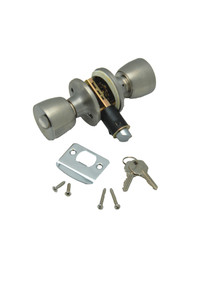 Ultimate Security Knob Entry Door Lock | Stainless Steel Finish | Fits Standard Drive-In Latches | Made in USA Ultimate Security Knob Entry Door Lock | Stainless Steel Finish | Fits Standard Drive-In Latches | Made in USA
