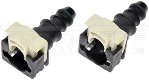 Dorman Fuel Line Repair Fitting | 180 Degree Nylon Quick Disconnect | Pack Of 2 | OE Solutions