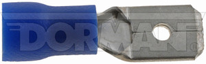 Dorman Wire Terminal End 85453 Conduct-Tite; Blue Male Blade Disconnect; 14 To 16 Gauge Wire; 0.827 Inch Length; Set of 20