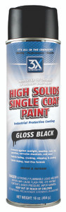 3X Chemistry Gloss Black High Solids Aerosol Paint | Superior Coverage, Universal Use