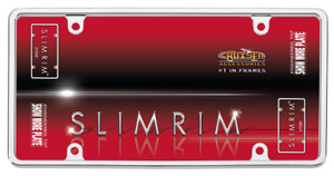 Sleek Chrome License Plate Frame | Thin Edges, Easy Install | Universal Fit | Die Cast Zinc