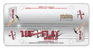 Unbreakable Polycarbonate License Plate Shield | Clear Flat | Lifetime Guarantee