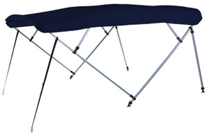 Ultimate Protection Pontoon Boat Bimini Top | 4 Bow Water Repellent UV Resistant 48"H 72"L 96/102"W Captains Navy Sunbrella Outdura Acrylic