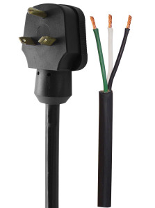 Heavy Duty 30 Amp Power Cord | 10 Gauge, 3 Wire, 18 Inch | Right Angle Plug STW Wire | Made in USA Heavy Duty 30 Amp Power Cord | 10 Gauge, 3 Wire, 18 Inch | Right Angle Plug STW Wire | Made in USA