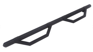 Dee Zee HEX Series Nerf Bars | Truck Wheel To Wheel | Black Textured Powder Coated Aluminum | Drop Down Steps for Customized Placement