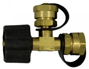Upgrade Your Camping Setup with USA-Made Tee Style Propane Adapter Fitting | Marshall Excelsior Brass Adapter for 1-5/16 Inch Female ACME Inlet x 1 Inch-20 MNPT Outlet