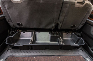 Du-Ha Under Seat Storage Unit | Fits 2004-2023 Nissan Titan | Heavy Duty Polyethylene with Gun Rack