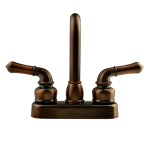 Classical Style 4 Inch Bar Faucet | Hi-Arc Spout, Teapot Handles | Oil Rubbed Bronze Coated