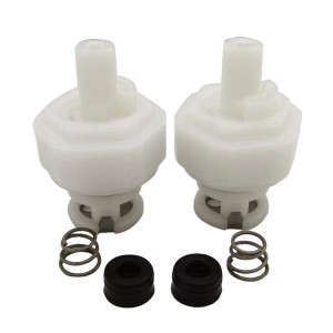 Dura Faucet Hot & Cold Cartridge Kit | For Dura Acrylic Knob Handles | 1/4 Turn Washerless Valve