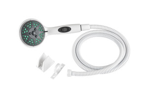 Upgrade Your Shower Experience | Dura Faucet Hand Held Shower Head | Four Function Flow | Water Saving On/Off | Lightweight Construction Upgrade Your Shower Experience | Dura Faucet Hand Held Shower Head | Four Function Flow | Water Saving On/Off | Lightweight Construction