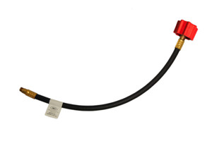 High Flow 1/4 Inch Propane Pigtail Hose | 400,000 BTU Capacity | Female QCC-1 x 1/4 Inch Male Inverted Flare High Flow 1/4 Inch Propane Pigtail Hose | 400,000 BTU Capacity | Female QCC-1 x 1/4 Inch Male Inverted Flare