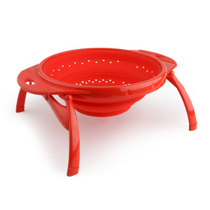 Dexas Collapsible Kitchen Strainer | 4 Quart Capacity | Dishwasher Safe | Silicone Material Dexas Collapsible Kitchen Strainer | 4 Quart Capacity | Dishwasher Safe | Silicone Material