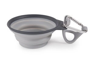 Dexas International Pet Dish | Travel Cup with Bottle Holder | Perfect for Pup on the Go