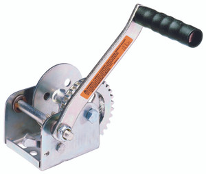 Dutton Lainson Corp Trailer Boat Winch | Standard Duty | Hand Operated | High Carbon Steel Gears | Heavy Duty Handles | Maintenance-Free Bearings | 600lb Capacity