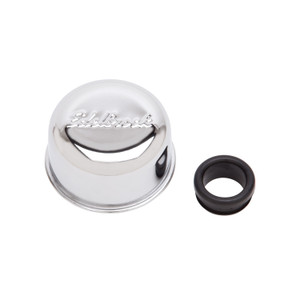 Edelbrock Chrome Crankcase Breather Cap | Round Push-On Style with Effective Filter | Made in USA