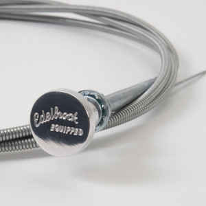 Edelbrock Universal Carburetor Choke Cable | 6ft Length, Stainless Steel | Polished Knob | Made in USA