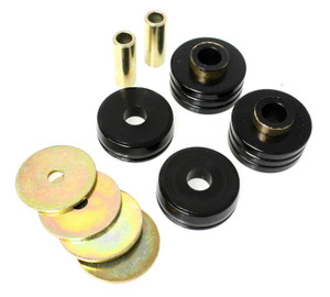 Enhance Vehicle Alignment | Black Polyurethane Body Mount Bushings | Better Than OEM | 7-Year Warranty