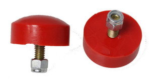 Durable Red Polyurethane Bump Stop Set | Prevents Suspension Damage | Ideal for Control Arms | Set of 2